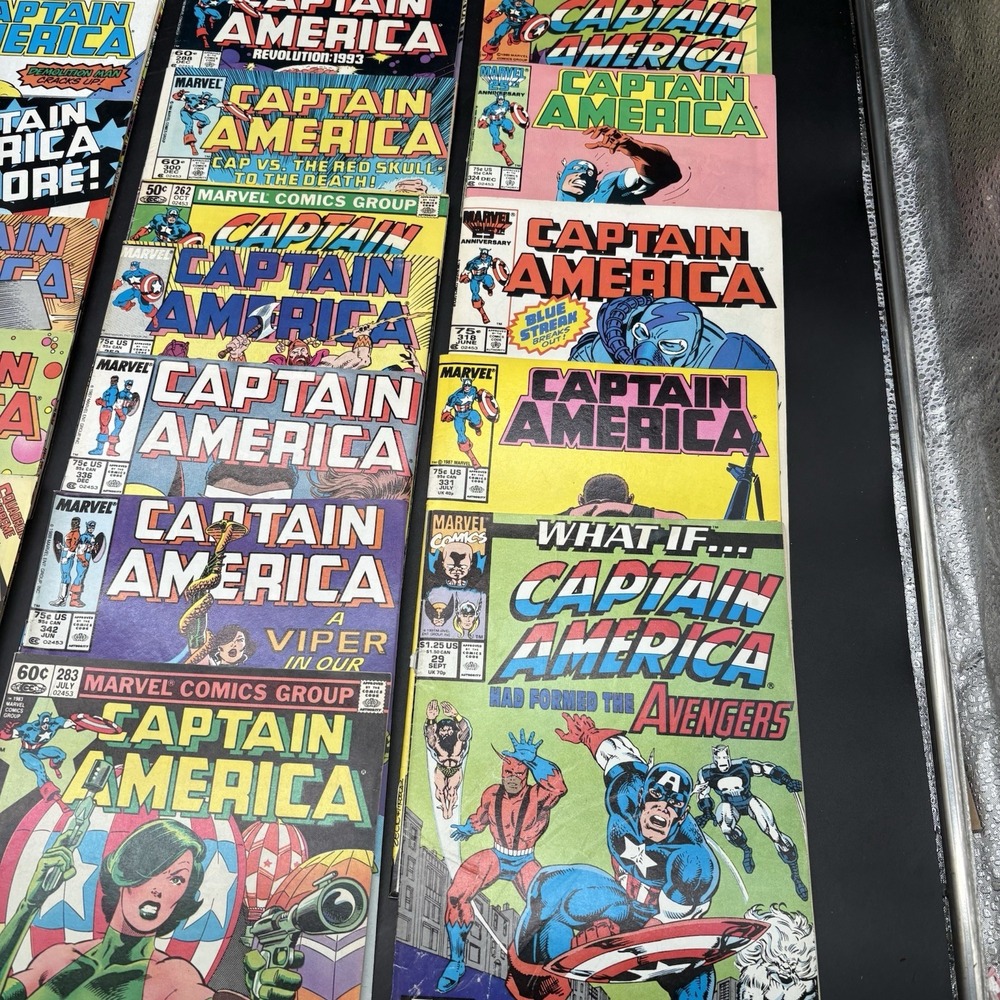 Marvel Captain America Comic Book Lot 18 Issues Mixed Good Bronze Copper Age - Picture 7 of 11